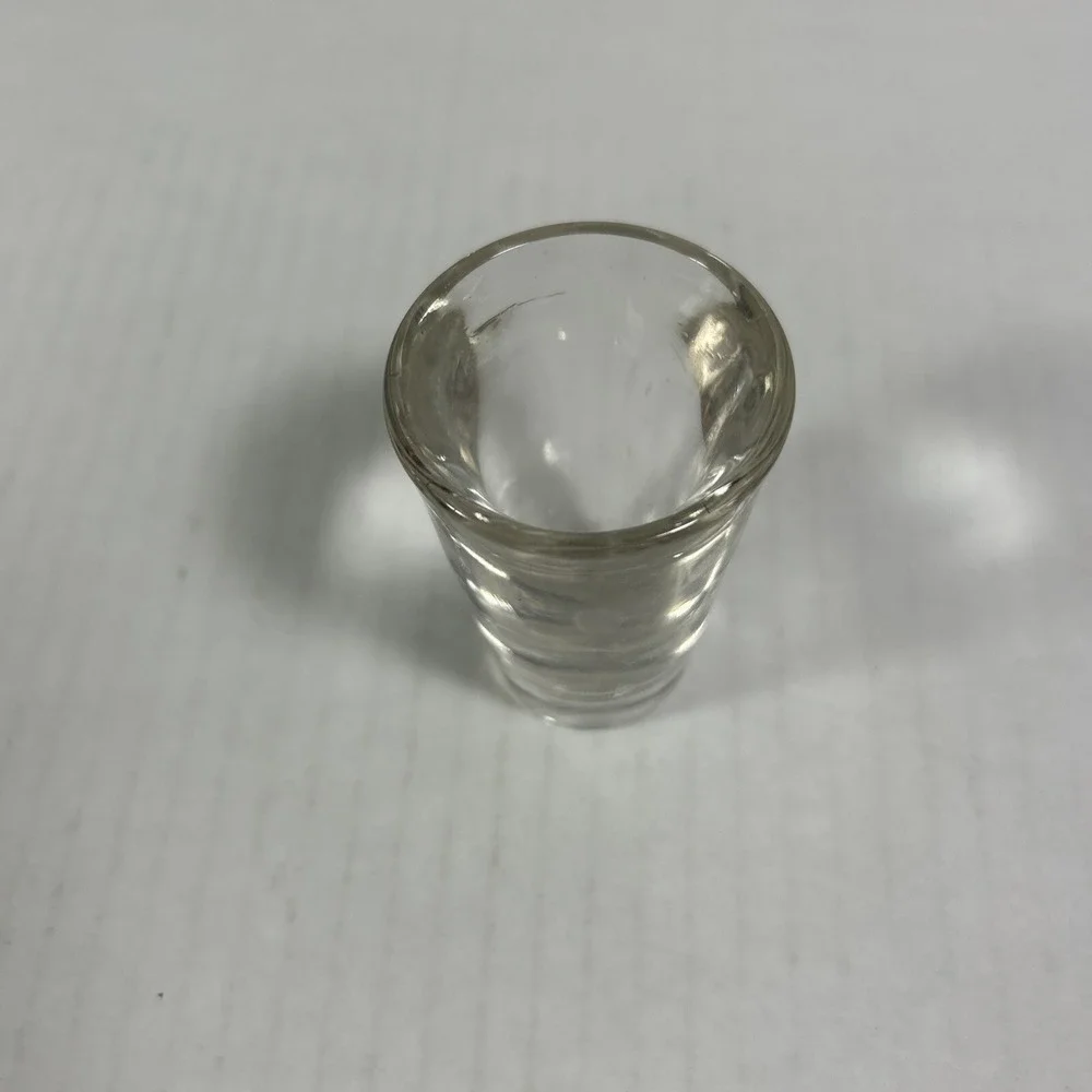 Hazel Atlas‎ Vintage Clear Glass Double Shot Glass Liquor